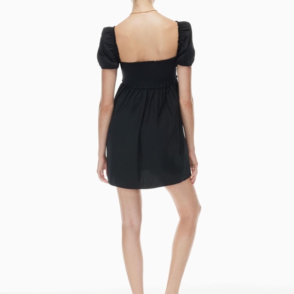 Aritzia Sunday Best Black Square Neck Mini Hadley Dress - Picture 2 of 5